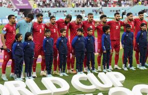 Iranian National Team Showing Support for the Protest Movement in Iran at World Cup.