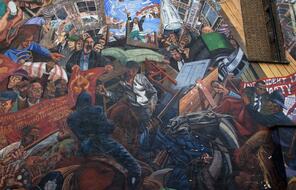 Segment Of The Battle Of Cable Street Mural 