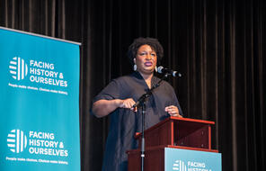 Stacey Abrams at Facing History Event