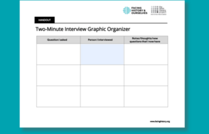 Two-Minute Interview Graphic Organizer Document Preview