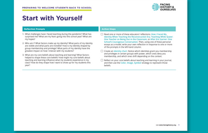 Preview of Start with Yourself: Reflection Prompts and Action Steps handout
