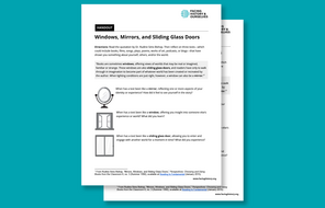 Preview of Windows, Mirrors, and Sliding Glass Doors handout.