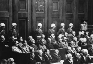 Criminal proceedings before the International Military Tribunal in Nuremberg from 20.11.1945 to 1.10.1946 against leading persons prosecuted for  war crimes, crimes against the peace and against the humanity.