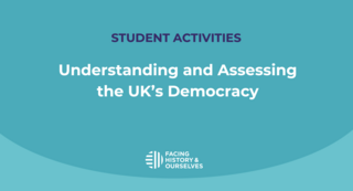 Slide cover with title Understanding and Assessing the UK’s Democracy