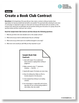Creating a Book Club Contract Preview
