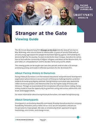 Stranger at the Gate Viewing Guide cover.