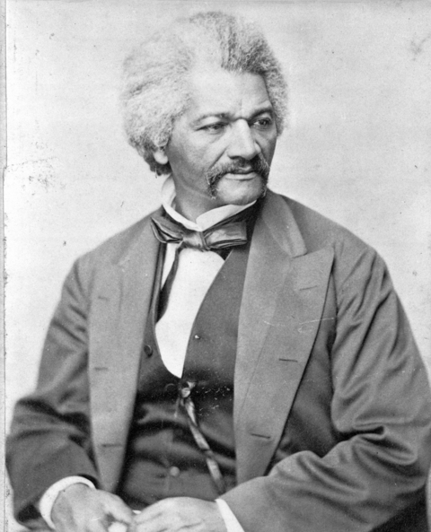 Portrait of abolitionist Frederick Douglass. 