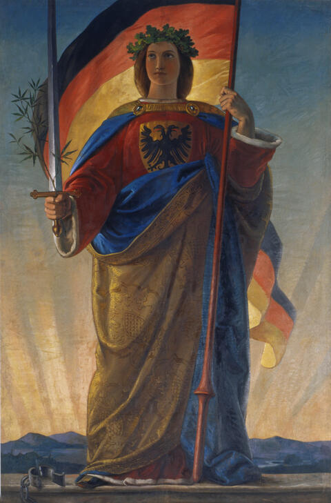 Germania, painted by Philipp Veit in 1848, was a symbol of the German nation during the revolutions of 1848–49 and in later years.