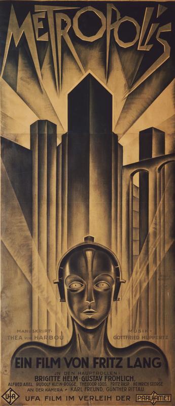 " Metropolis is a silent film by Fritz Lang known for its futuristic style and special effects."