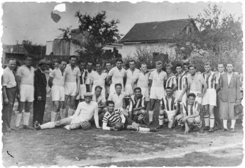 Group photo of soccer players