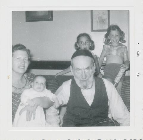 Rena's Grandfather with grandchildren 