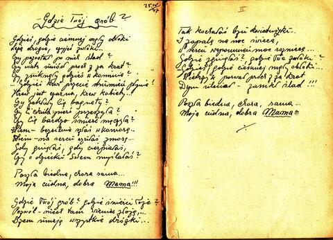 Sonia’s Poem "To My Mother” written in Polish
