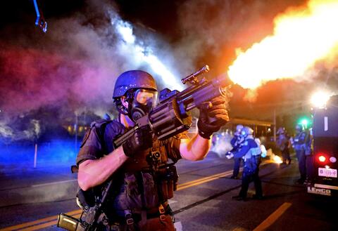 Picture of Police Officer in Ferguson.