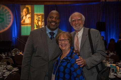 Jelani Cobb posing with guests at the 2017 Memphis Benefit