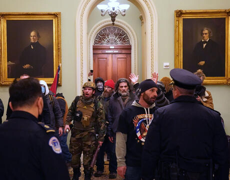 Photo from inside the capitol on January 6th.
