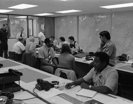 Busing Information Phone Bank; City of Boston Mayor's Office in September 1974.