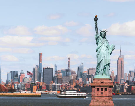 Picture of The Statue of Liberty.