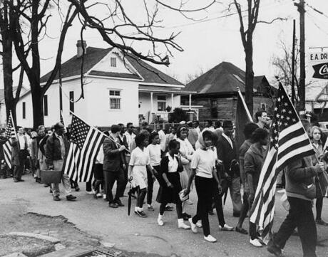 People marching from Selma to Montgomery